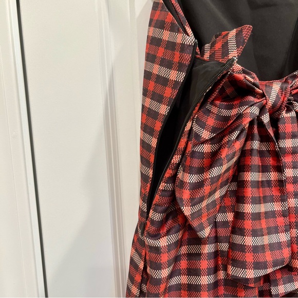 Anthropologie Hutch Plaid Bow Jumpsuit - Picture 9 of 12